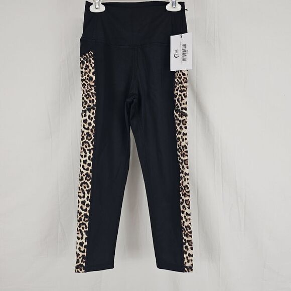 Zyia 🌙 Pocket Brilliant Hi-Rise 20” Leopard Size 4 Women's - Picture 2 of 9